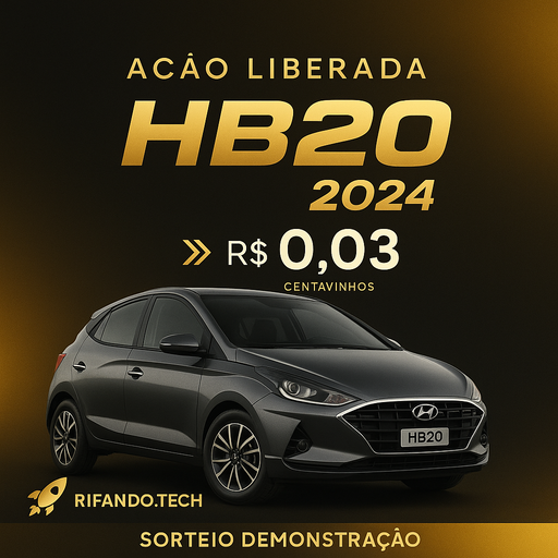 Hyundai HB20 0KM ou 60.000 na sua conta